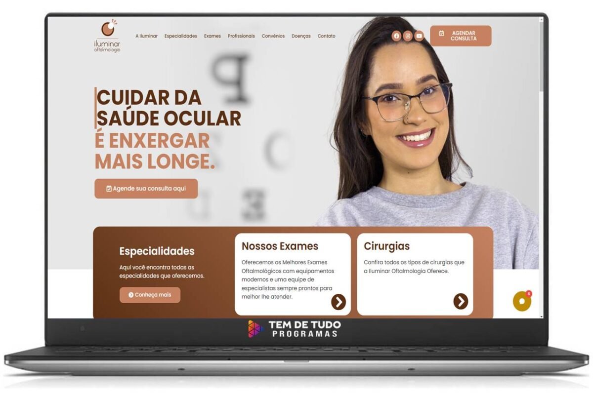 Solucoes Web para Clinicas e Consultorios Oftalmologicos Site institucional para Clínicas e Consultórios Oftalmológicos