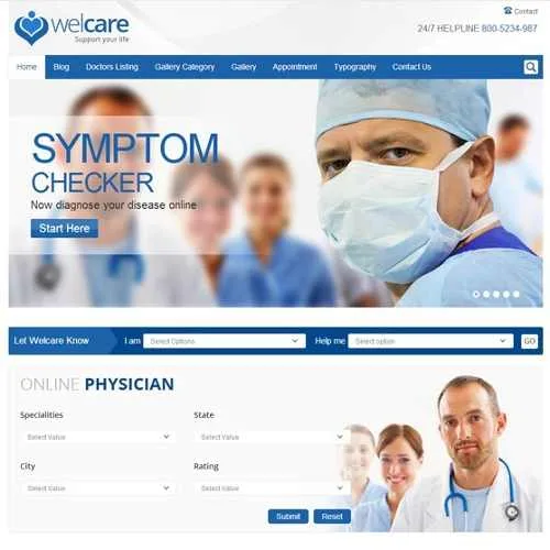 18 temas e sites cl nicas e consult rios m dicos wordpress 98130 zoom 3 Reinterprets the classic bookshelf