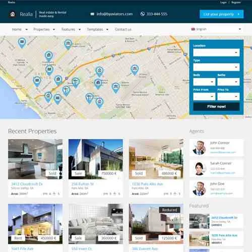 20 temas sites para imobili rias e corretores wordpress 62886 zoom 3 Reinterprets the classic bookshelf
