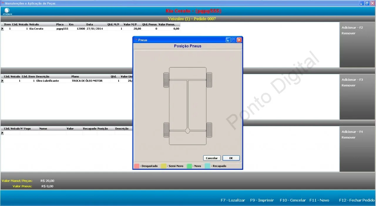 ares controle de frota delphi Pagina Principal