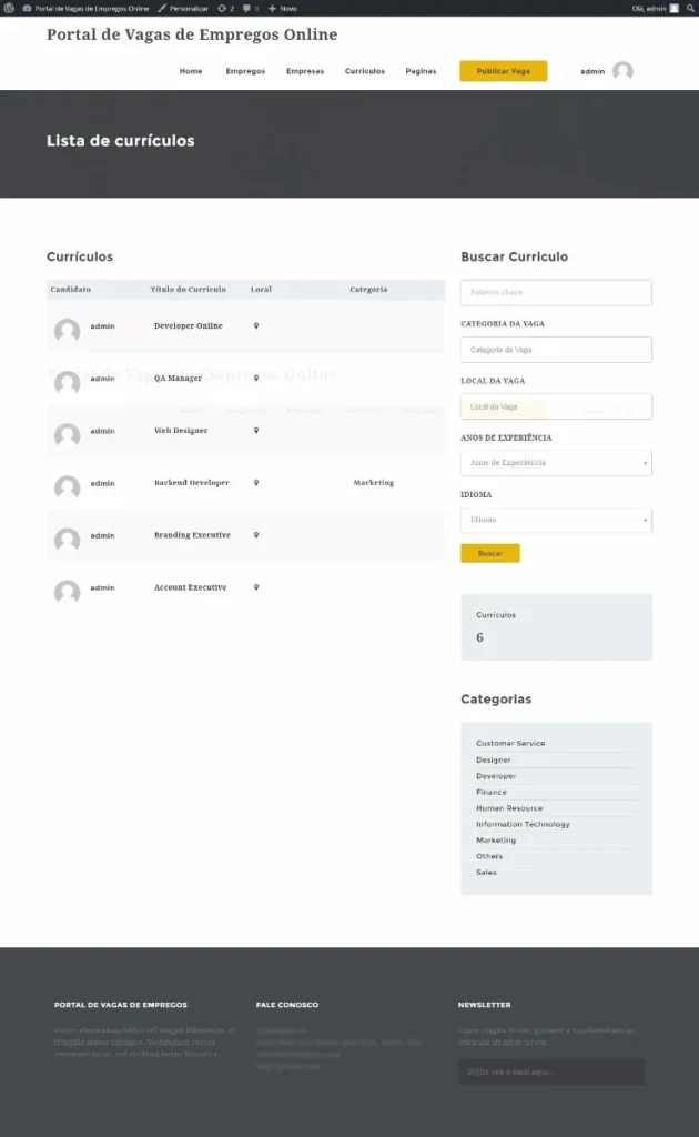 script php site agencia de empregos completo tema wordpress 00744 zoom 2 Pagina Principal
