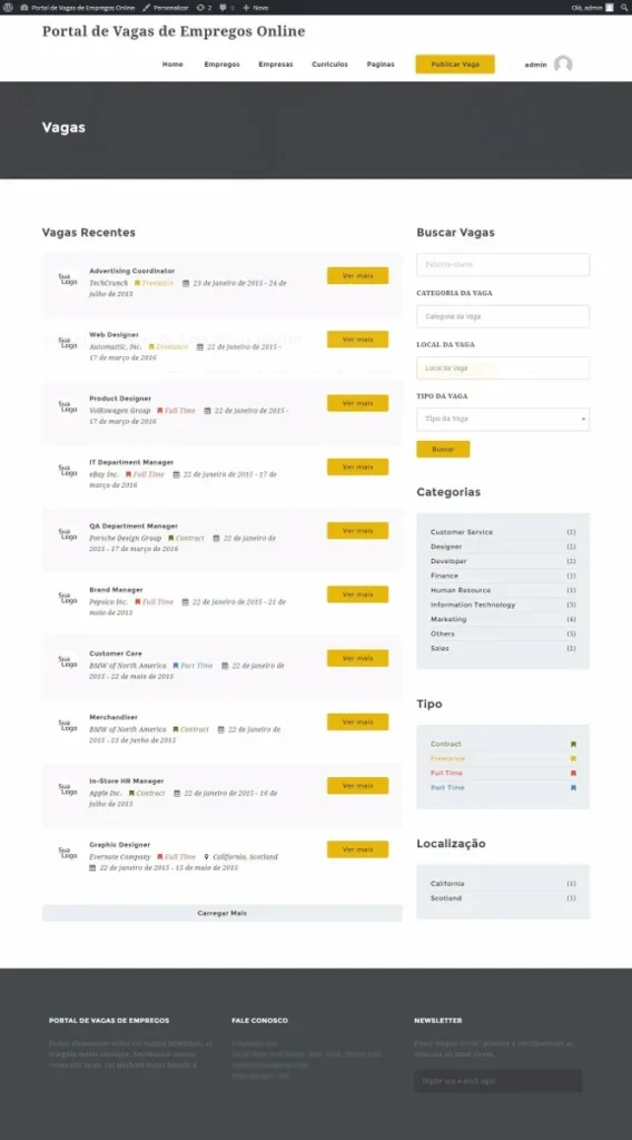 script php site agencia de empregos completo tema wordpress 58032 zoom 2 Pagina Principal